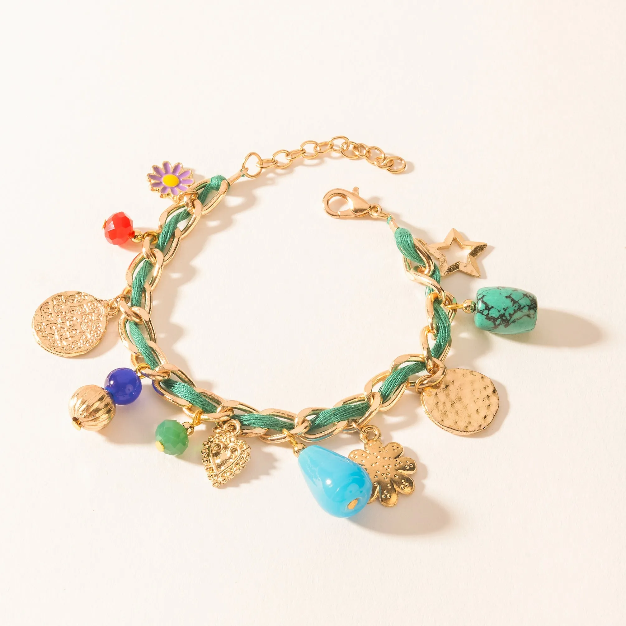 Trail Treasure Charm Bracelet in Canyon Turquoise sold by Myra Bag product image thumbnail 2