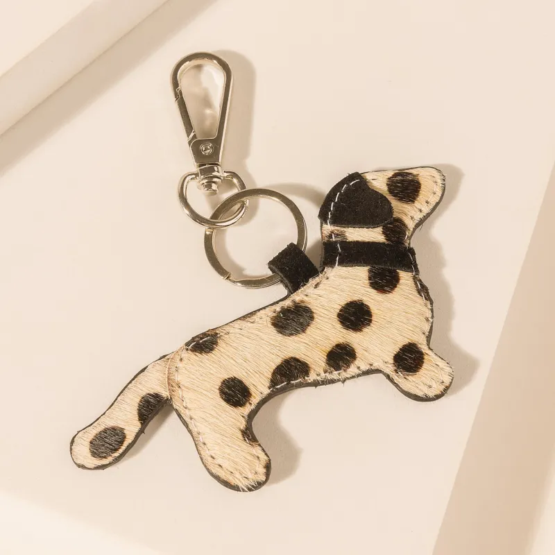 Pawprint Love Keychain in Terra Hide sold by Myra Bag