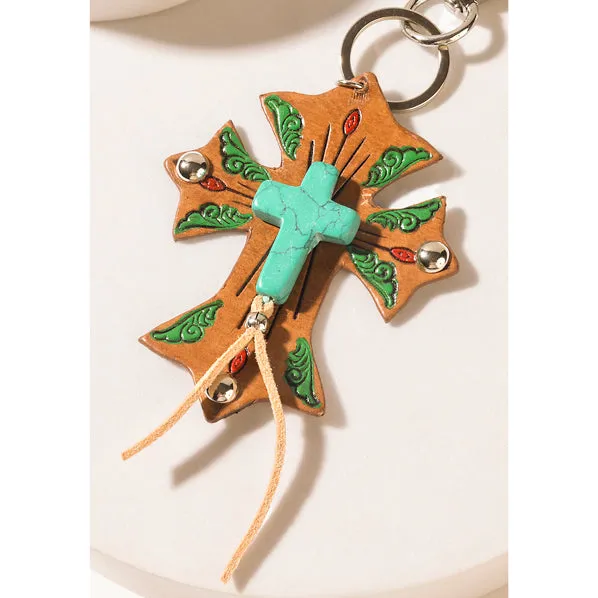 Solana Faith Keychain in Oasis Stone sold by Myra Bag product image thumbnail 3