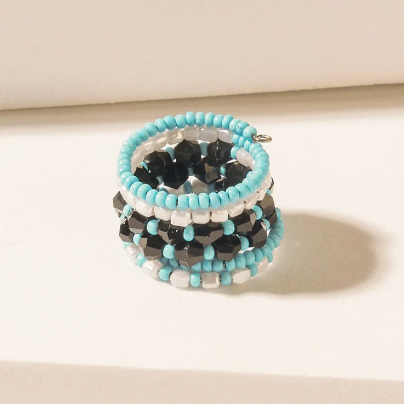 Inkwave Horizon Ring in Oasis Blue sold by Myra Bag