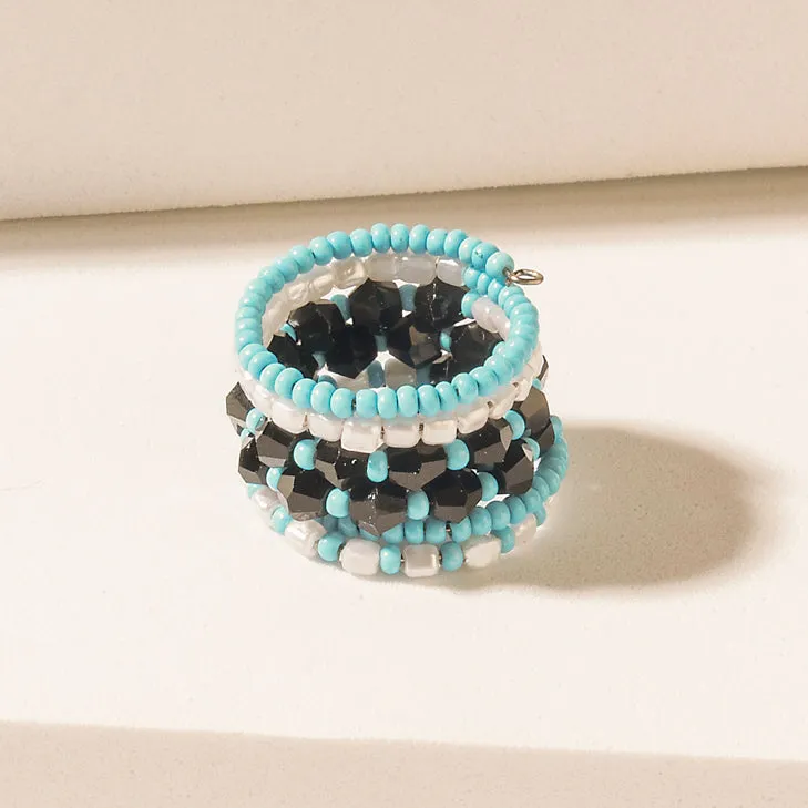 Inkwave Horizon Ring in Oasis Blue sold by Myra Bag