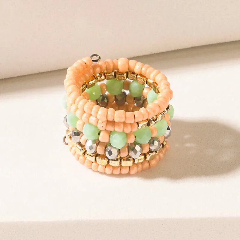 Dune Whisper Ring in Sunlit Yellow sold by Myra Bag