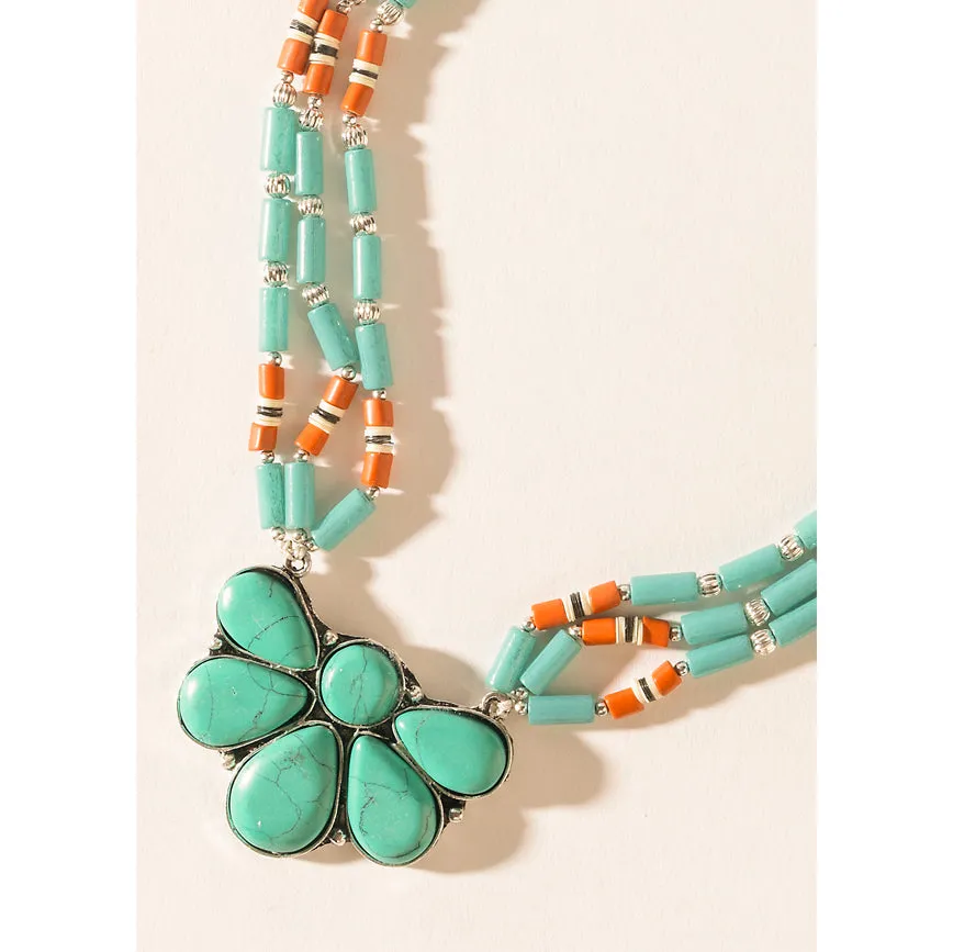 Blue Mirage Necklace in Ocean Blue sold by Myra Bag product image thumbnail 2