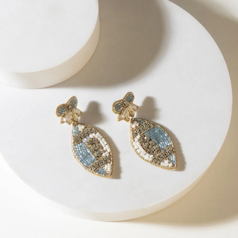 Crystal Bloom Earrings in Twilight Blue sold by Myra Bag