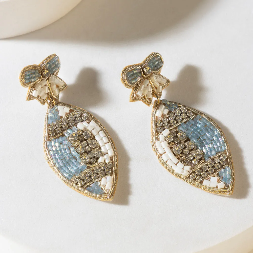 Crystal Bloom Earrings in Twilight Blue sold by Myra Bag product image thumbnail 2