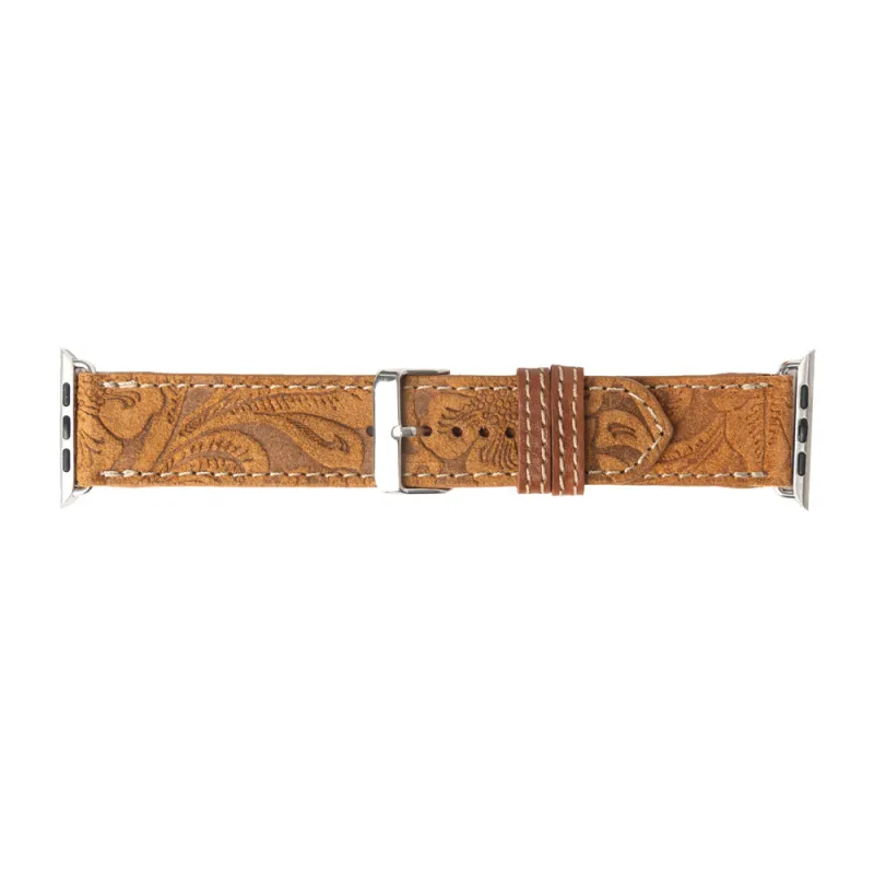 Saddleback Trail Watch Band in Brown sold by Myra Bag