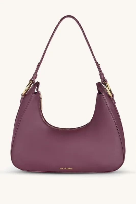 Mira & Moss Ava Shoulder Bag - Plum sold by Myra Bag