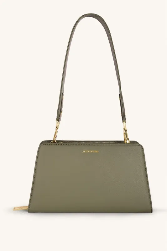 Mira & Moss Solenne Shoulder Bag - Burnt Olive sold by Myra Bag