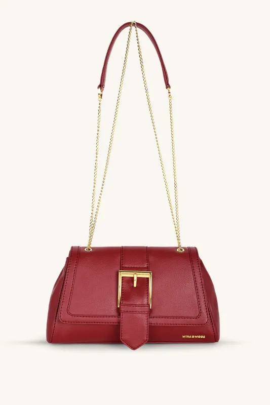 Mira & Moss Adrienne Crossbody Bag - Garnet Red sold by Myra Bag