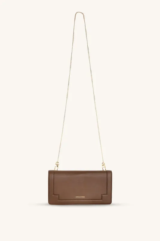 Mira & Moss Delphine Crossbody Bag - Chocolate Latte sold by Myra Bag