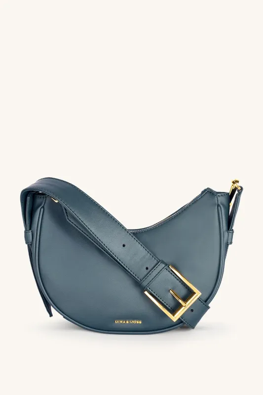 Mira & Moss Sabine Crescent Crossbody Bag - Pine Teal sold by Myra Bag