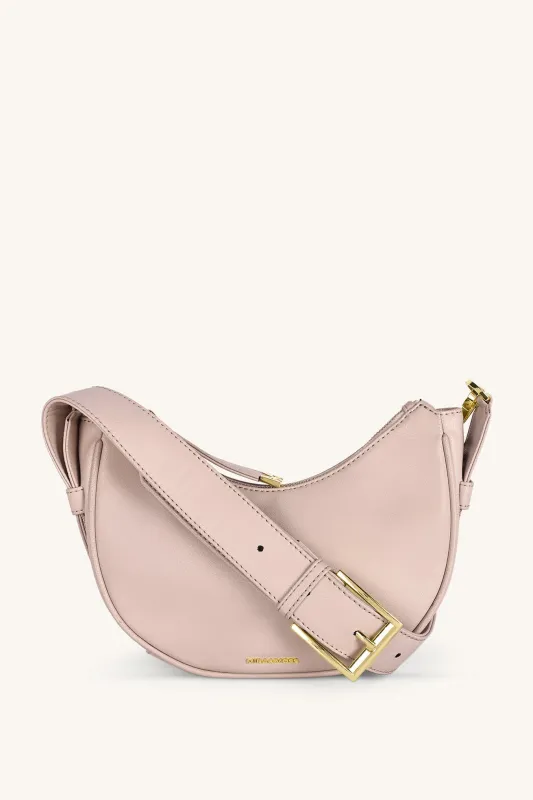 Mira & Moss Sabine Crescent Crossbody Bag - Transcendent Pink sold by Myra Bag