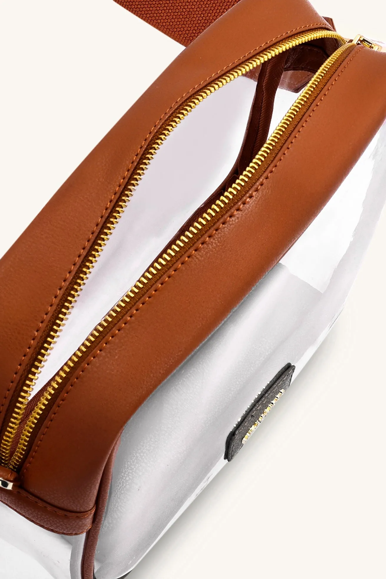 Mira & Moss Cleo Clear Bag - Tan sold by Myra Bag product image thumbnail 5
