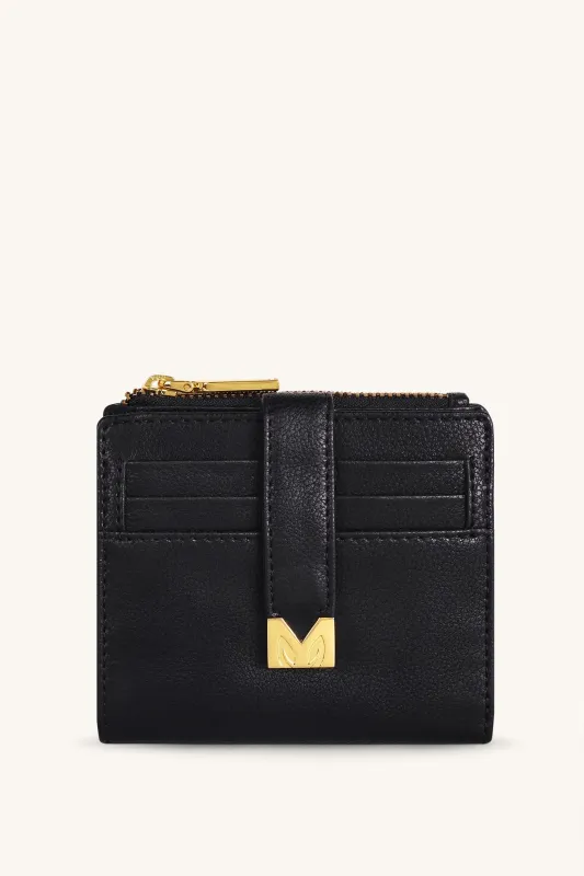 Mira & Moss Regina Compact Wallet - Black sold by Myra Bag