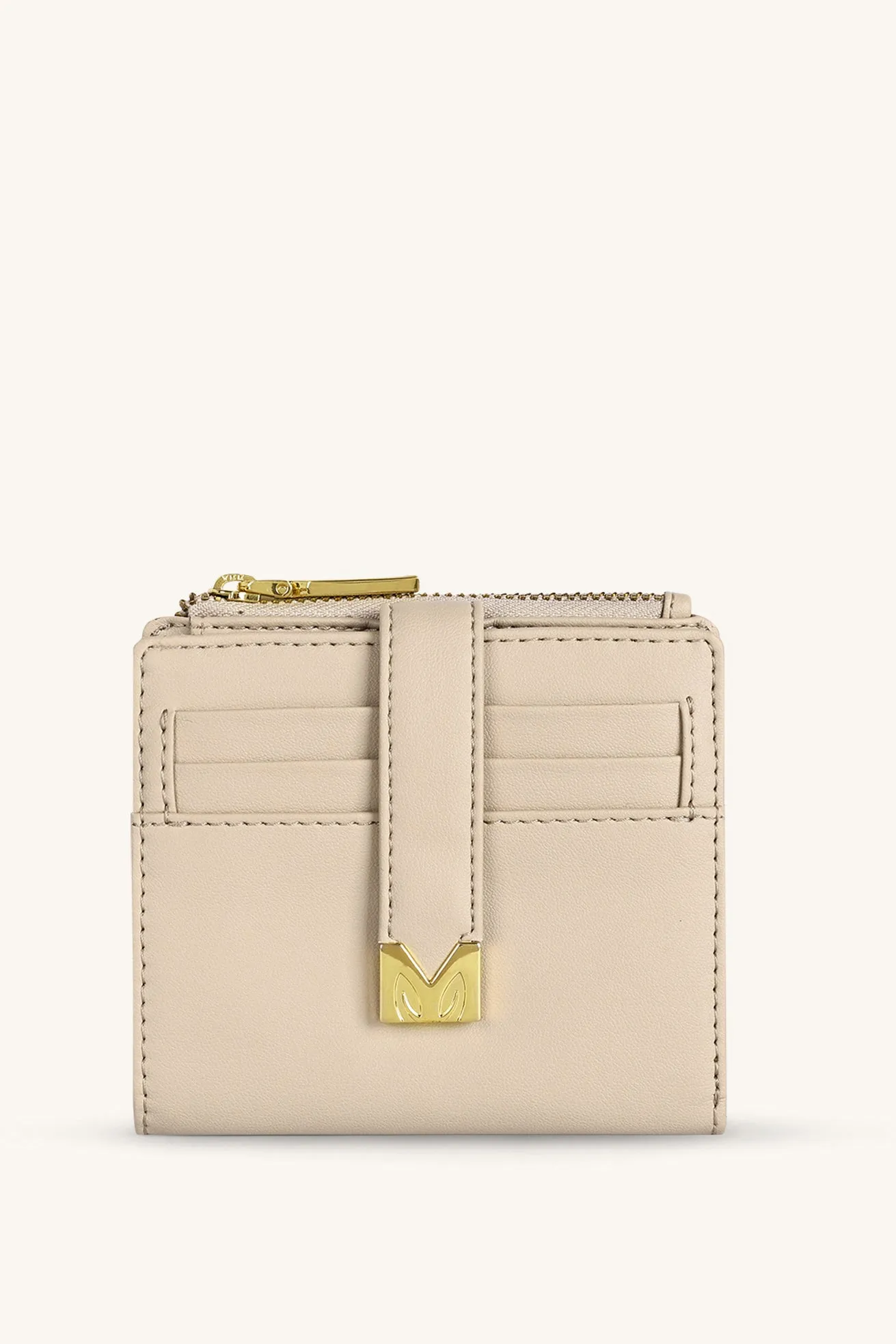 Mira & Moss Regina Compact Wallet - Light Taupe sold by Myra Bag