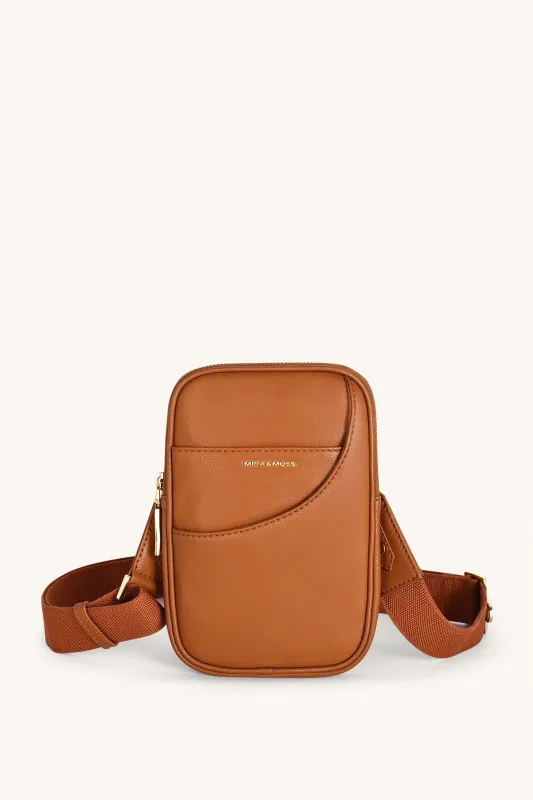 Mira & Moss Iris Mini-Crossbody Bag - Tan made by Myra Bag