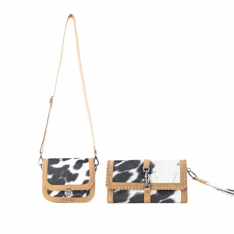 Luna Frost Hairon Leather Bag & Wallet Duo sold by Myra Bag