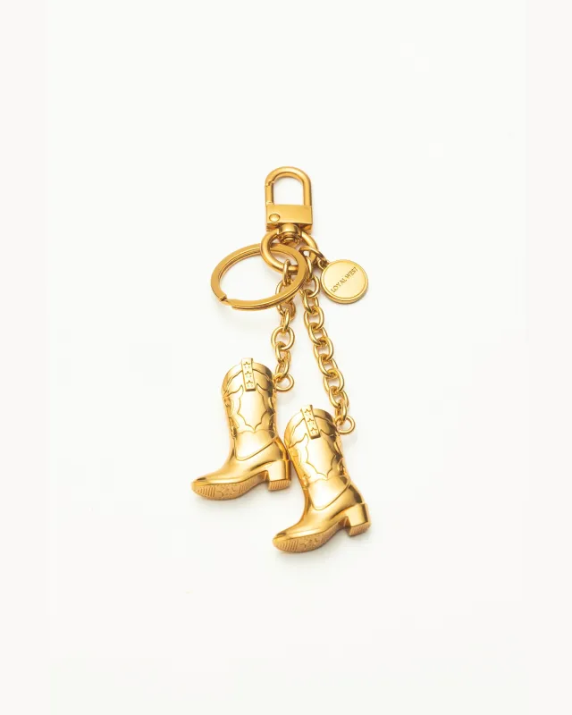 Loyal West Boots Bag Charm - Rustler Gold sold by Myra Bag