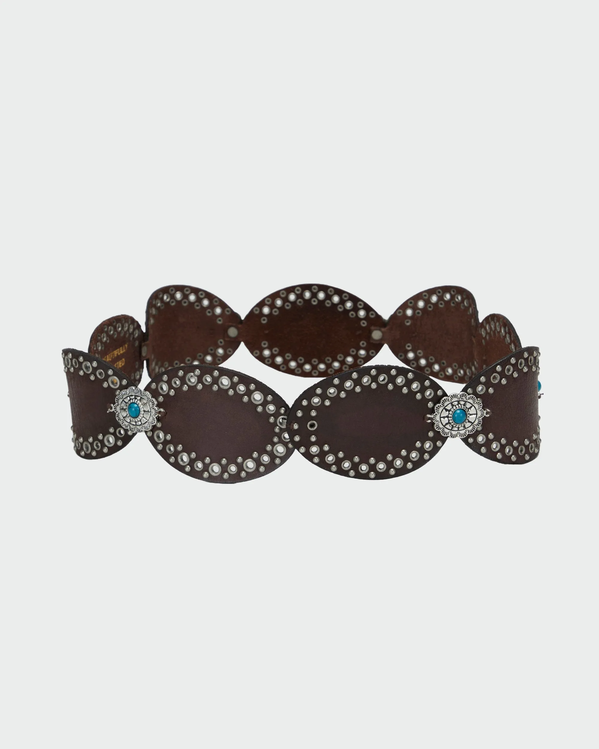 Alta Buena Leather Belt In Calfskin-Black sold by Myra Bag product image thumbnail 2