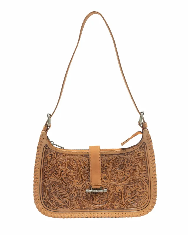 Loyal West Dannia Large Purse - Saddle Brown sold by Myra Bag