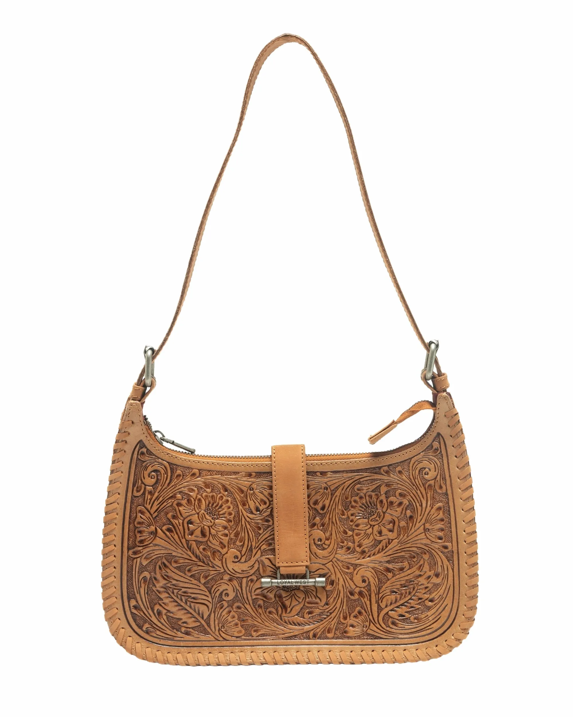 Loyal West Dannia Large Purse - Saddle Brown sold by Myra Bag