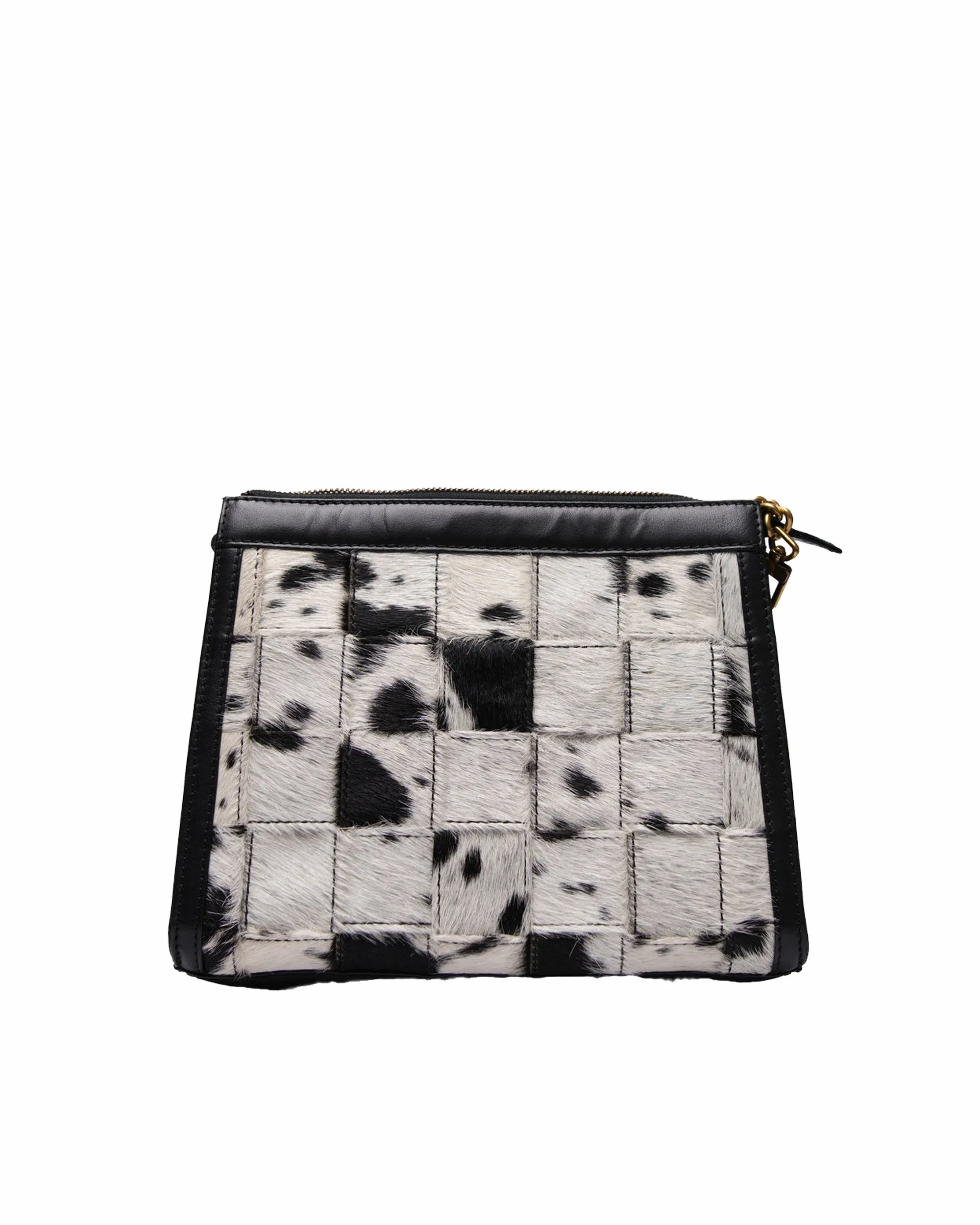 LOYAL WEST SCRAPPY MEDIUM CHAIN BAG IN COWHIDE AND BLACK CALFSKIN sold by Myra Bag product image thumbnail 2