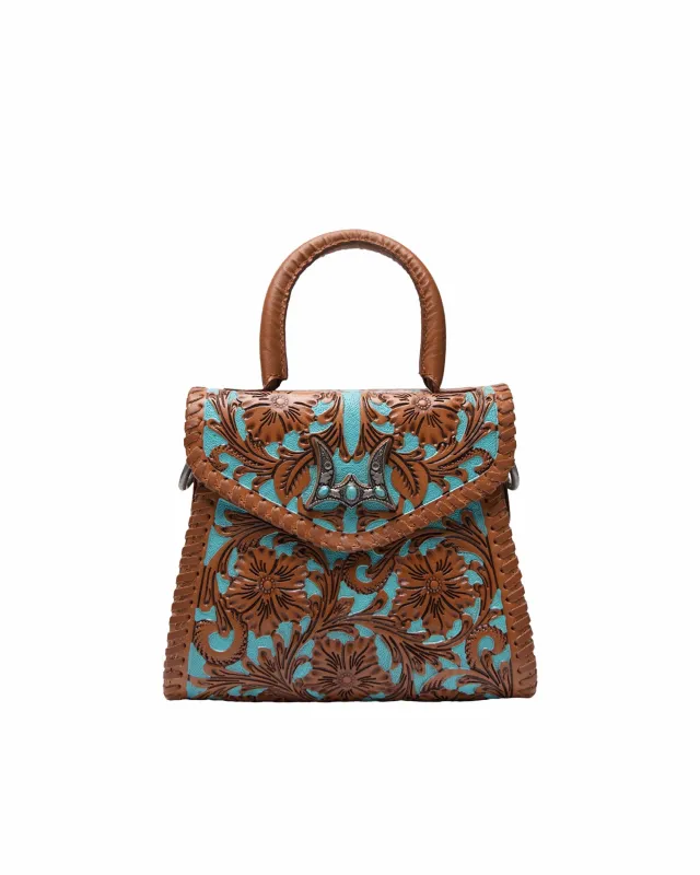 Loyal West Leon Mini Handle Purse - Whiskey & Water sold by Myra Bag