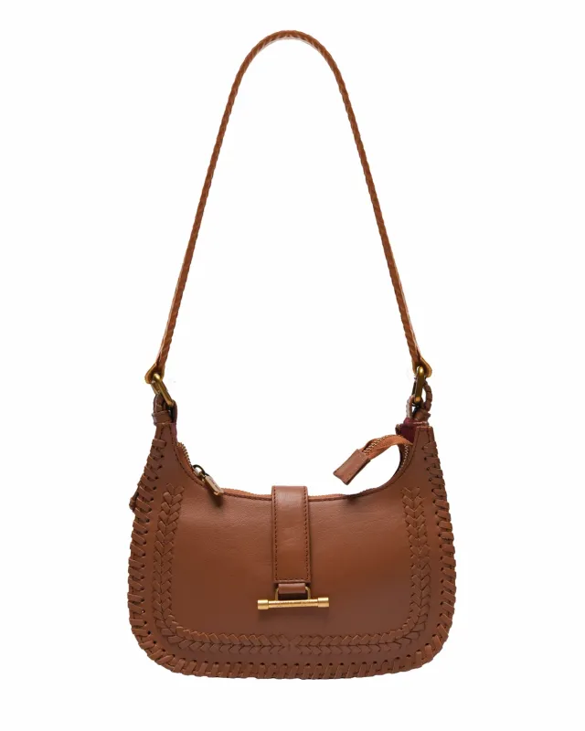 Loyal West Dannia Medium Purse - Saddle Brown sold by Myra Bag