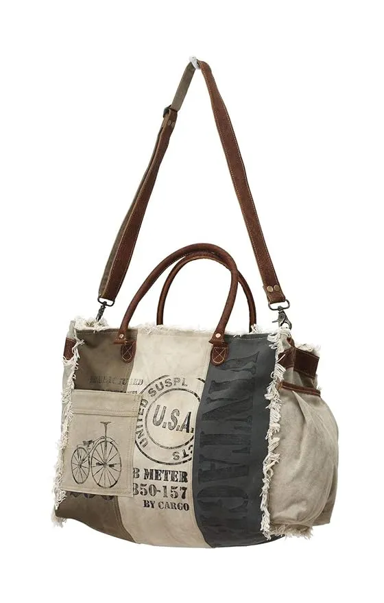 USA Stamped Weekender Bag sold by Myra Bag product image thumbnail 3