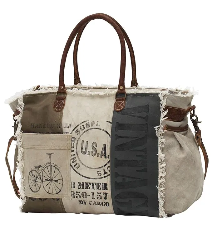 USA Stamped Weekender Bag sold by Myra Bag product image thumbnail 4