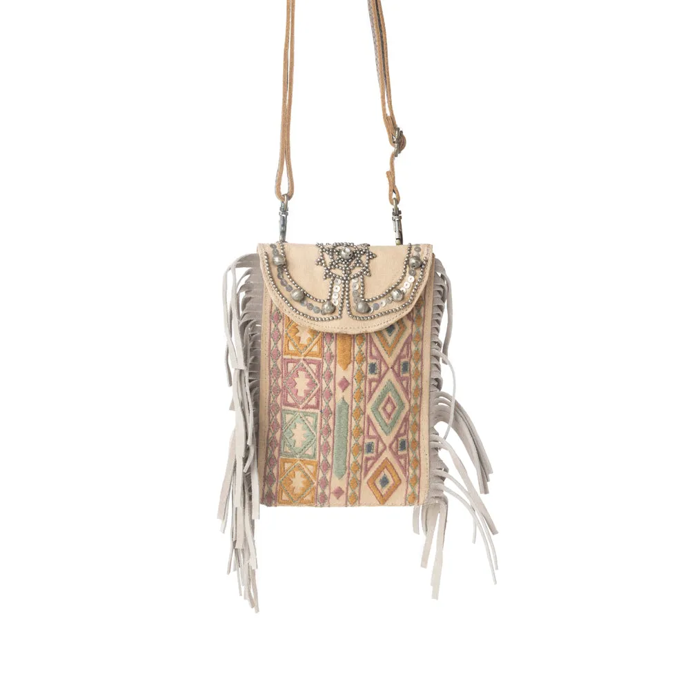 Myra Vintage Song Crossbody Bag in Sahara Clay sold by Myra Bag