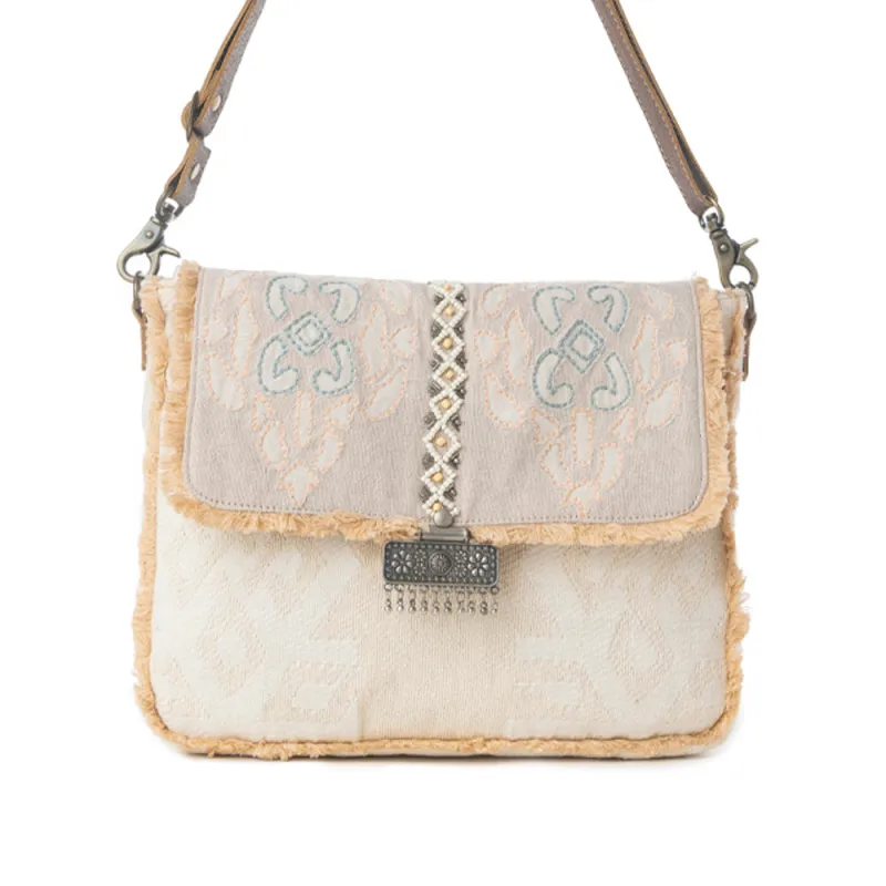 Myra Cinnamon Sands Crossbody Bag in Sunset Ivory sold by Myra Bag