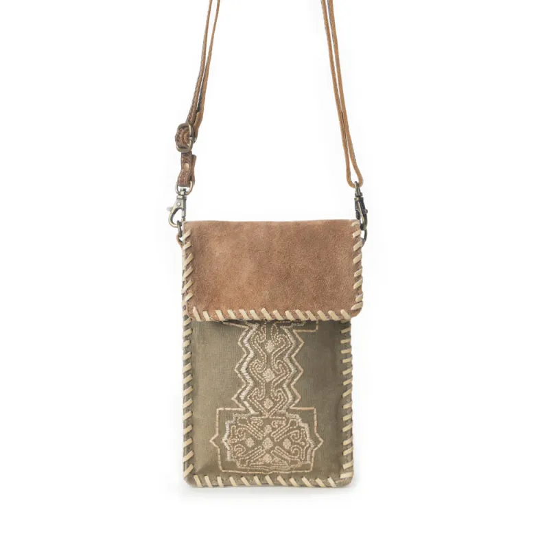 Myra Cheyenne Peaks Crossbody Bag in Dusty Olive sold by Myra Bag