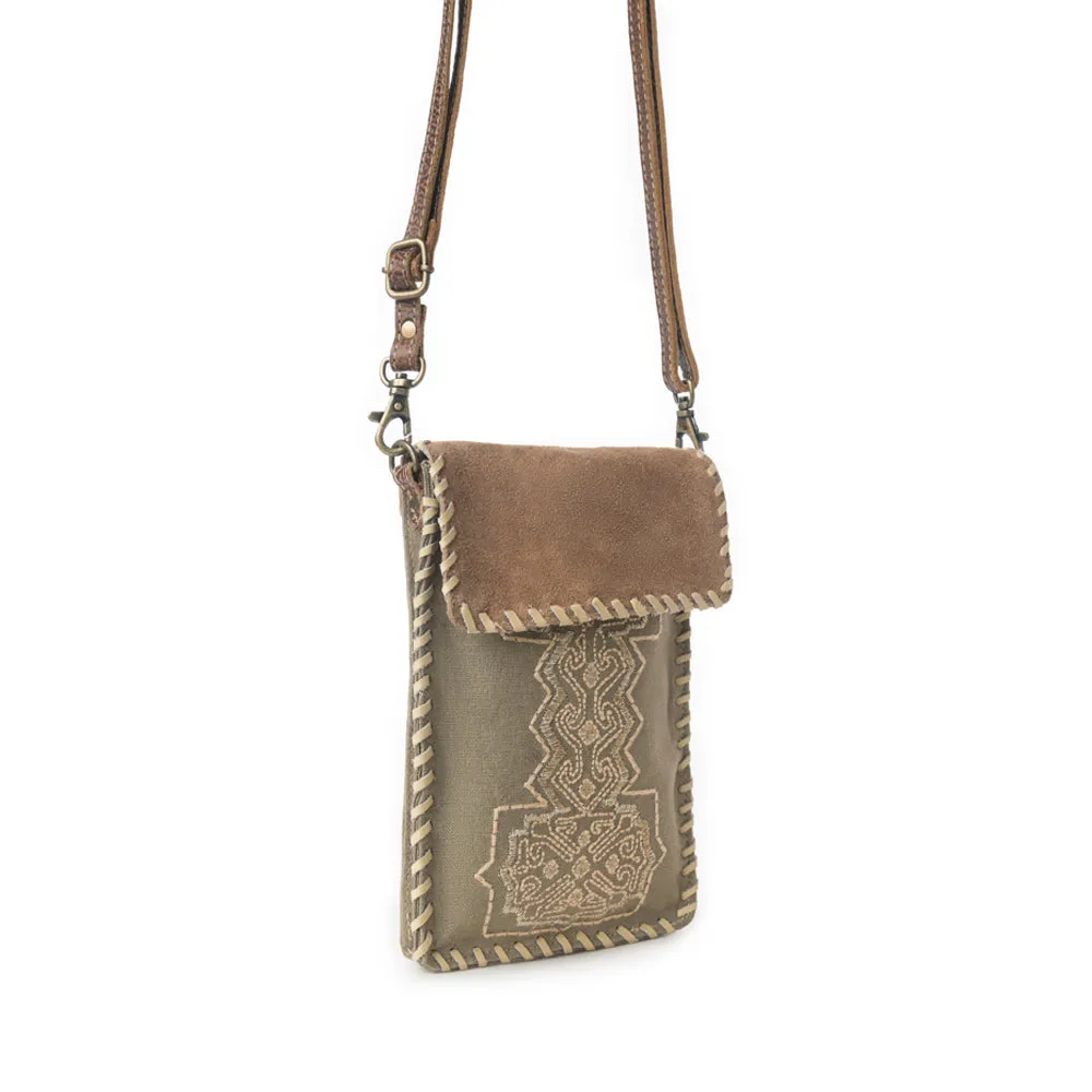 Myra Cheyenne Peaks Crossbody Bag in Dusty Olive sold by Myra Bag product image thumbnail 2