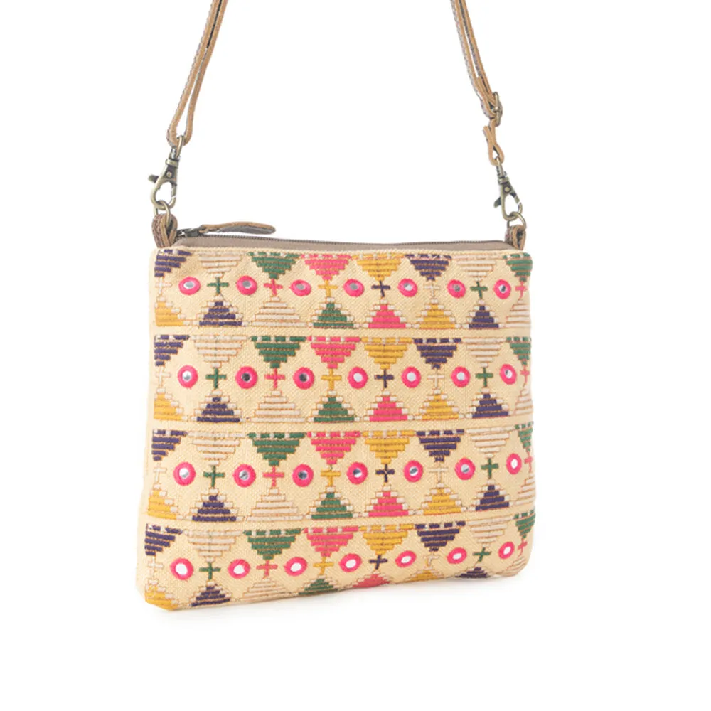 Myra Western Fiesta Crossbody Bag in Boho Saffron sold by Myra Bag product image thumbnail 2