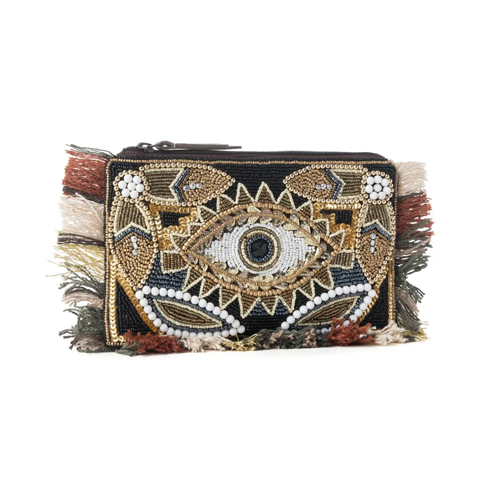 Myra Eye of the Storm Beaded Pouch in Desert Black sold by Myra Bag product image thumbnail 2
