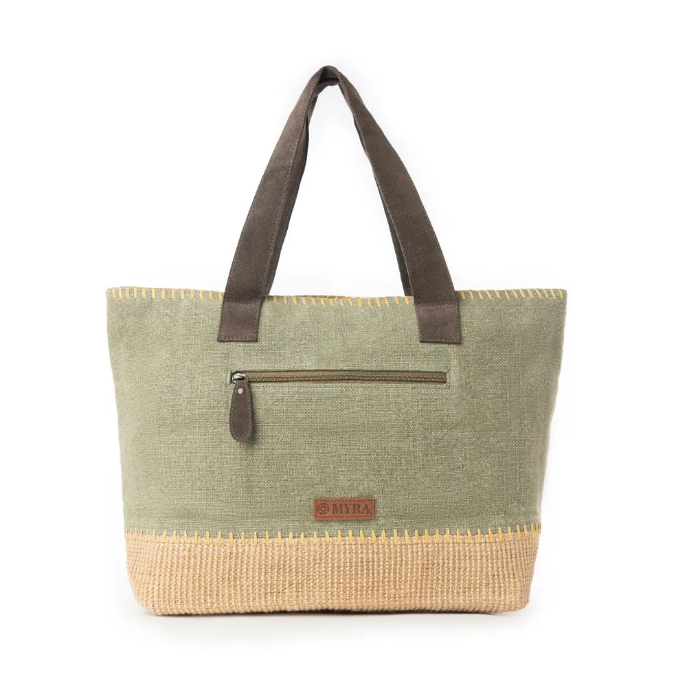 Myra Willow Wanderer Tote Bag in Willow Green sold by Myra Bag product image thumbnail 3