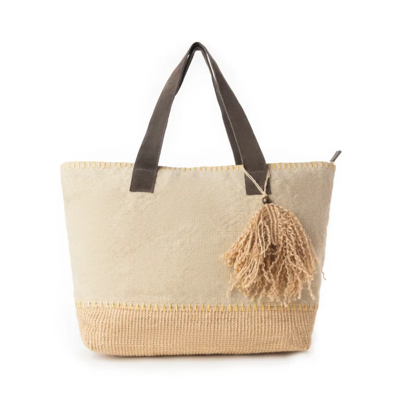 Myra Willow Wanderer Tote Bag in Prairie Dust sold by Myra Bag
