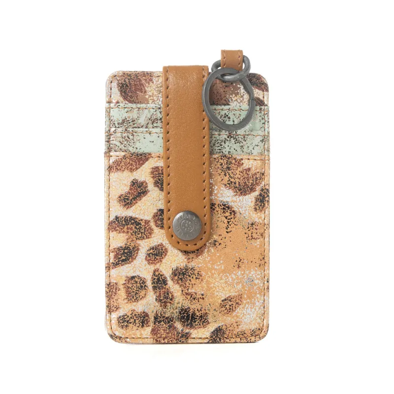 Myra Valejo Spirit Credit Card Holder in Leopard Dust made by Myra Bag
