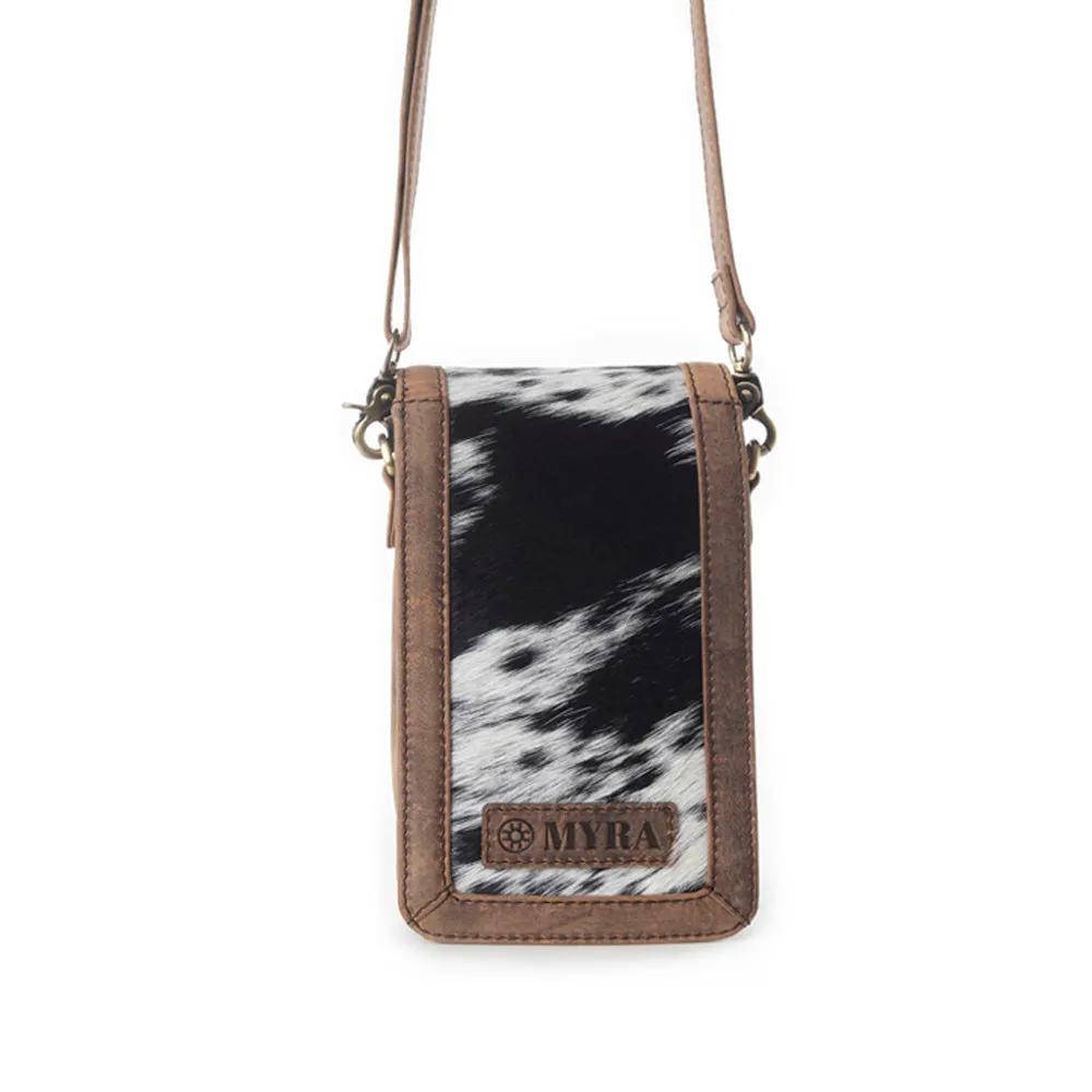 Myra Lasso Lane Hairon Leather Bag in Snowhide sold by Myra Bag product image thumbnail 3