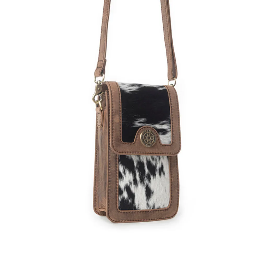 Myra Lasso Lane Hairon Leather Bag in Snowhide sold by Myra Bag product image thumbnail 2