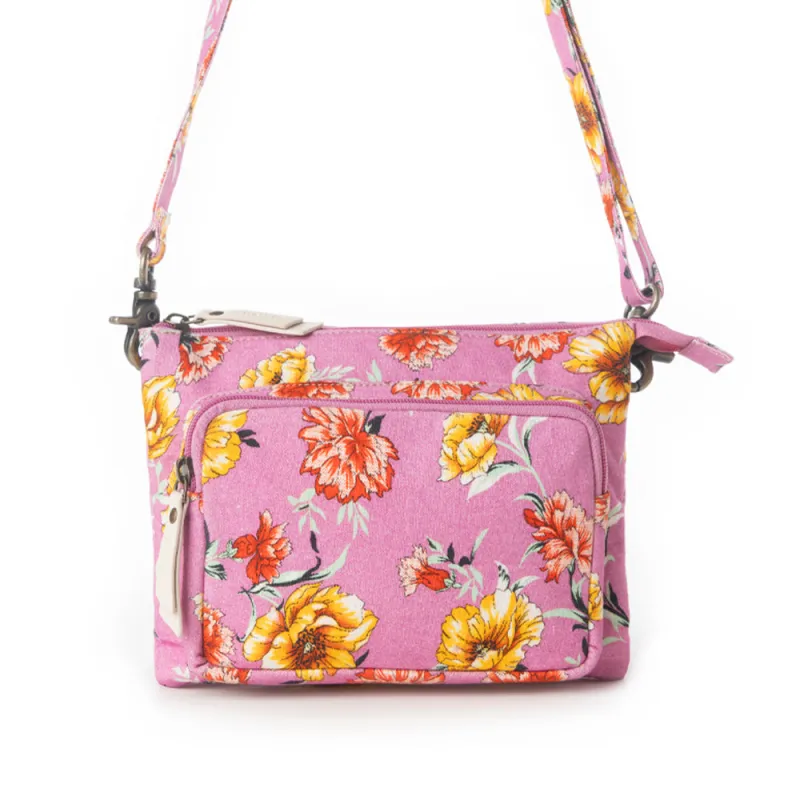 Myra Florabelle Crossbody Bag in Peach Summer sold by Myra Bag