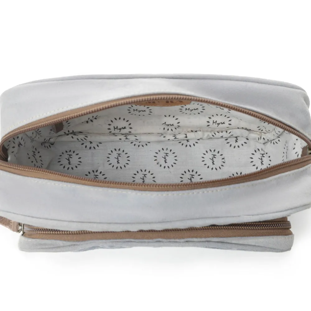 Myra Paisley Plains Pouch in Smoky Ash sold by Myra Bag product image thumbnail 5