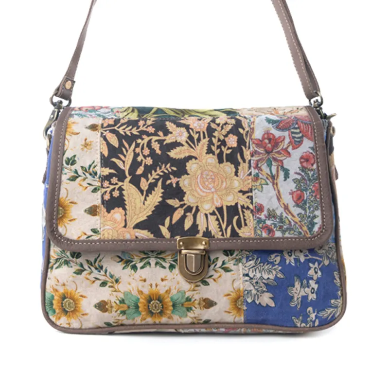 Myra Wildflower Trace Messenger Bag in Sunrise Patch sold by Myra Bag