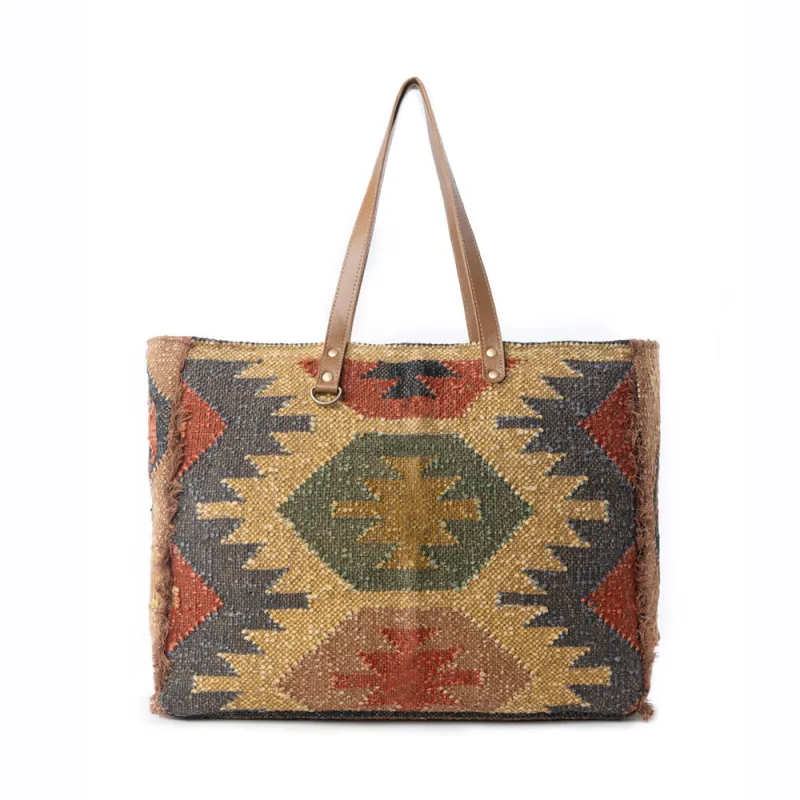 Myra Prairie Crest Weekender Bag in Mustard Yellow sold by Myra Bag