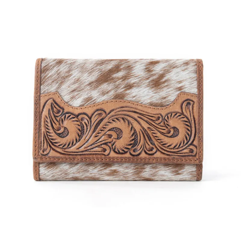 Myra Dune Wave Trail Credit Card Holder in Brindle Ivory made by Myra Bag