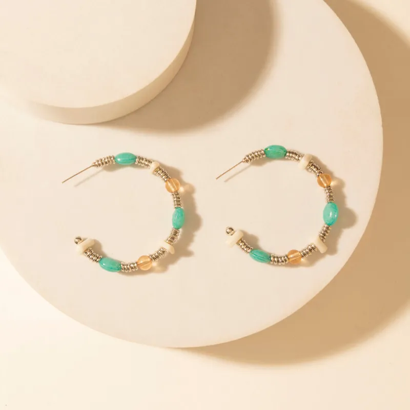 Campfire Creek Beaded Earrings in Glass Ember sold by Myra Bag