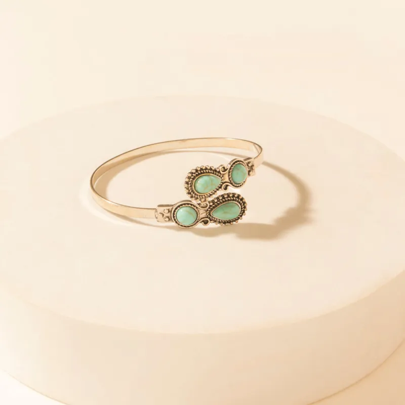 Grande Curl Cuff in Rain Silver sold by Myra Bag