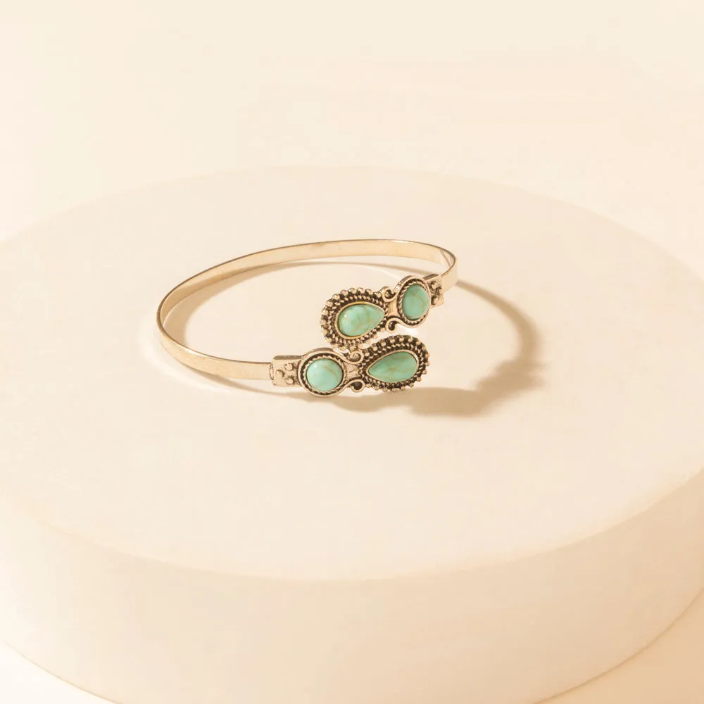 Grande Curl Cuff in Rain Silver sold by Myra Bag