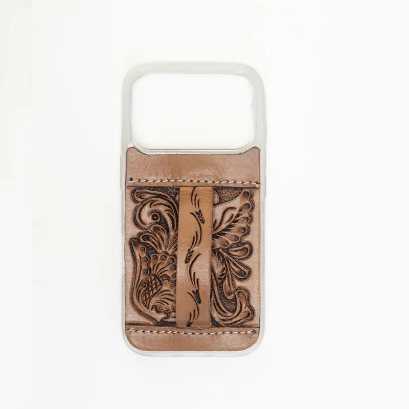 Toolcrest Handtooled iPhone 17 Pro Mobile Case sold by Myra Bag